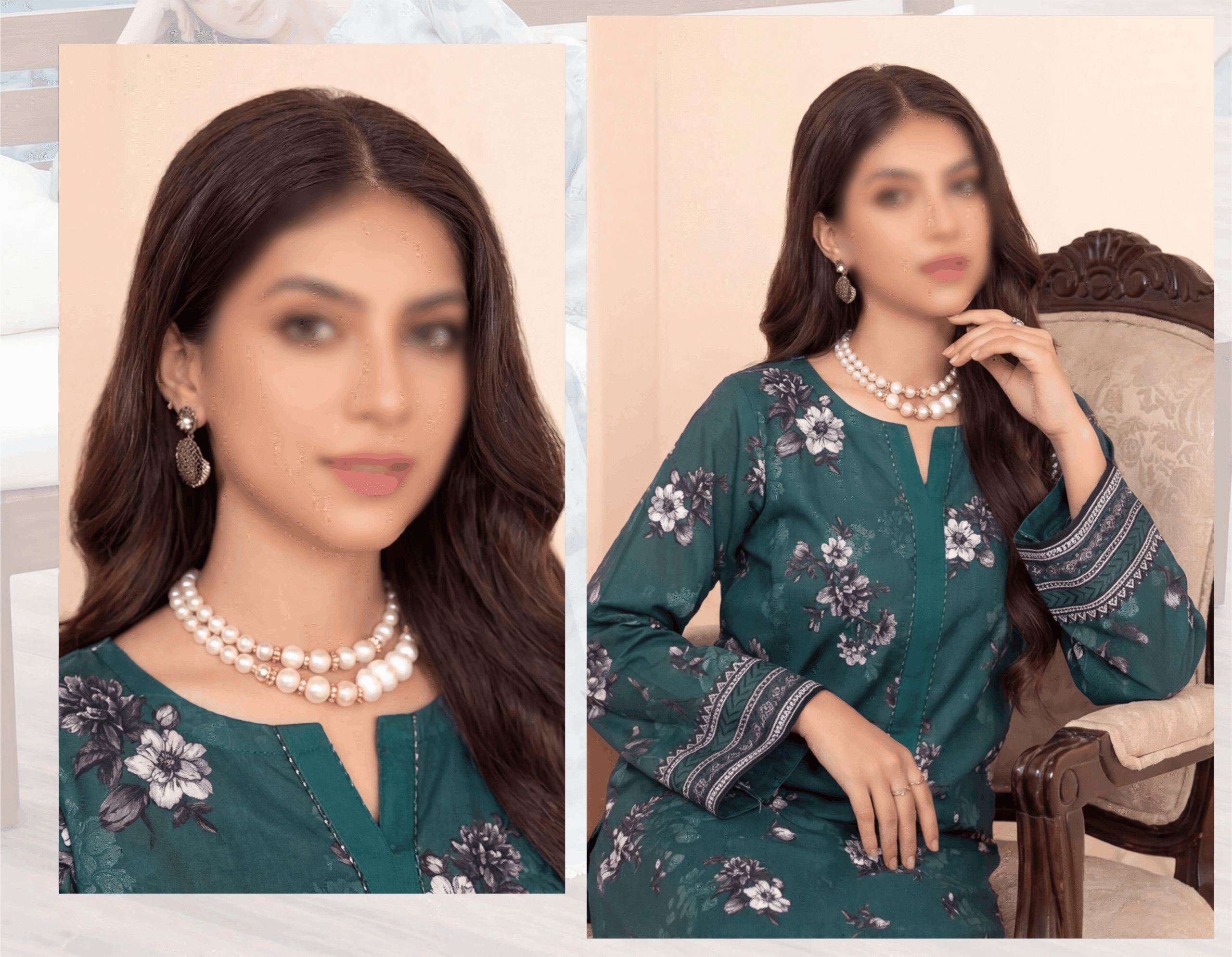 FANTAK Glow Vol 301 Digital Print Premium Lawn unstitched 3Pcs Suit