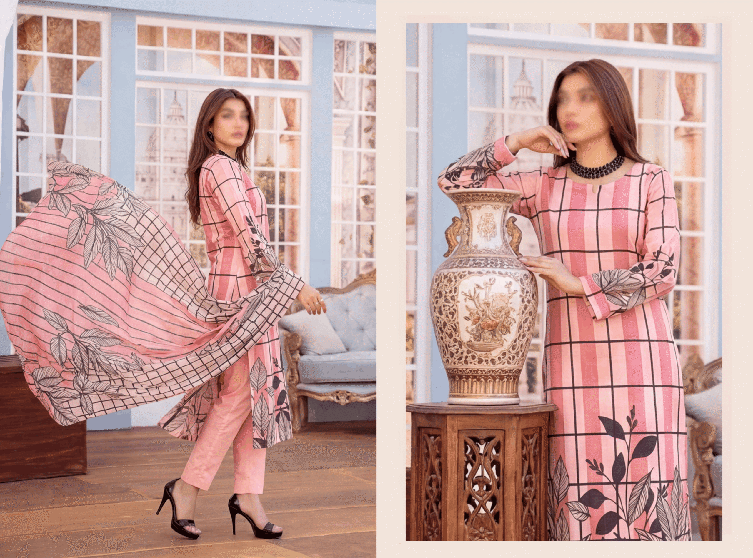 GULNAR By FANTAK Vol 154 – Premium Digital Fancy Slub Lawn 3PC (Summer 2026)