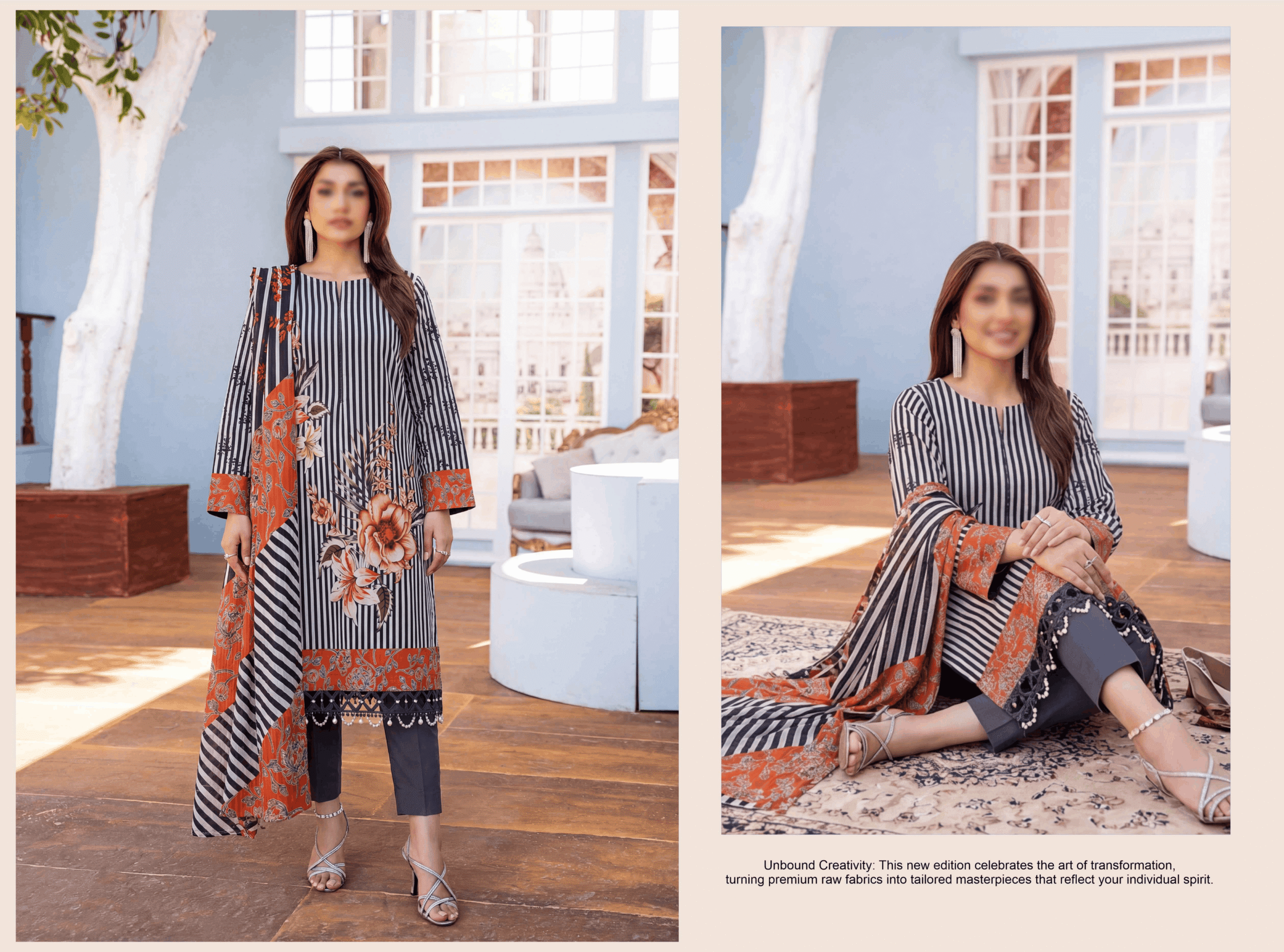 GULNAR By FANTAK Vol 154 – Premium Digital Fancy Slub Lawn 3PC (Summer 2026)