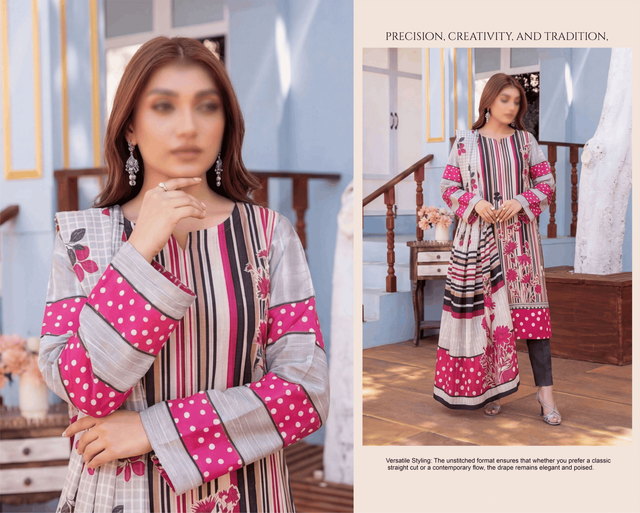 GULNAR By FANTAK Vol 154 – Premium Digital Fancy Slub Lawn 3PC (Summer 2026)