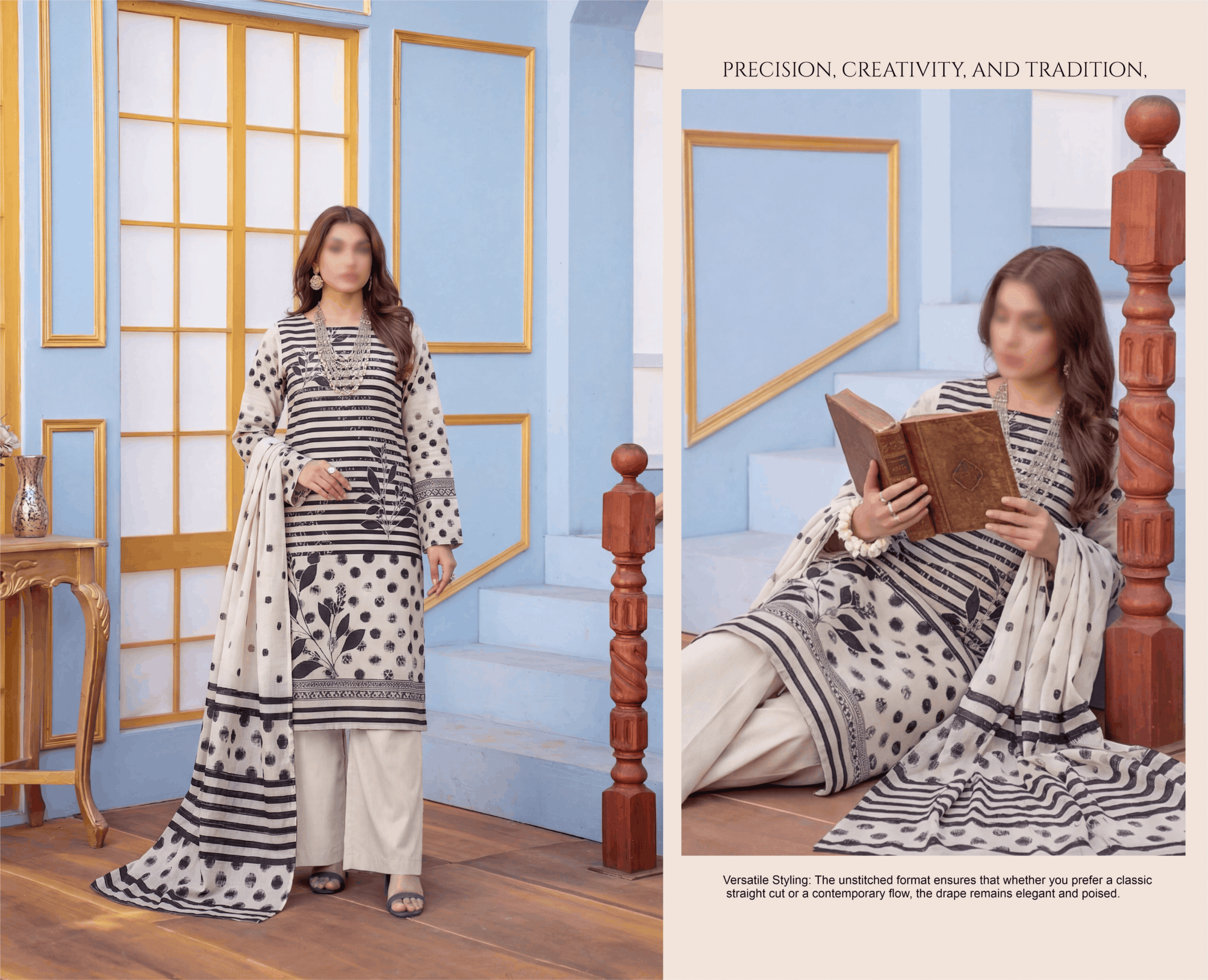 GULNAR By FANTAK Vol 154 – Premium Digital Fancy Slub Lawn 3PC (Summer 2026)