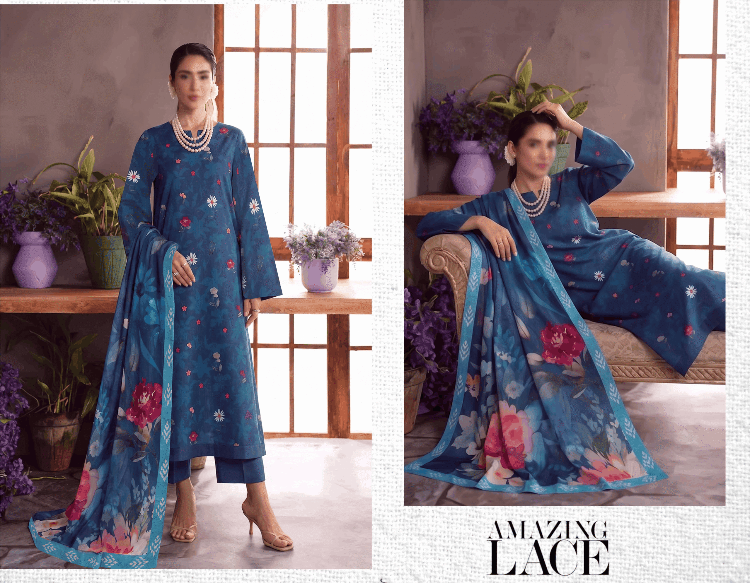VANYA By FANTAK Vol 175 – Digital Print Slub Lawn 3PC (Summer 2026)