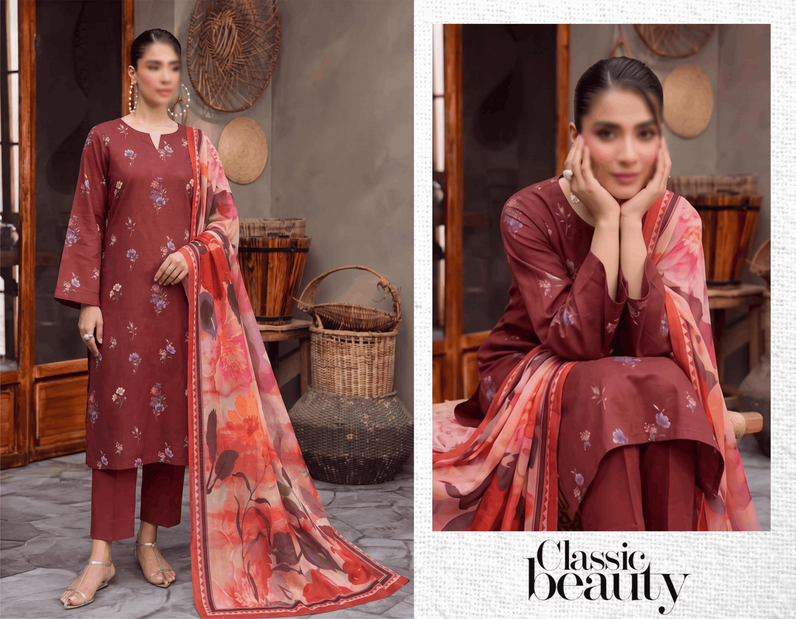 VANYA By FANTAK Vol 175 – Digital Print Slub Lawn 3PC (Summer 2026)