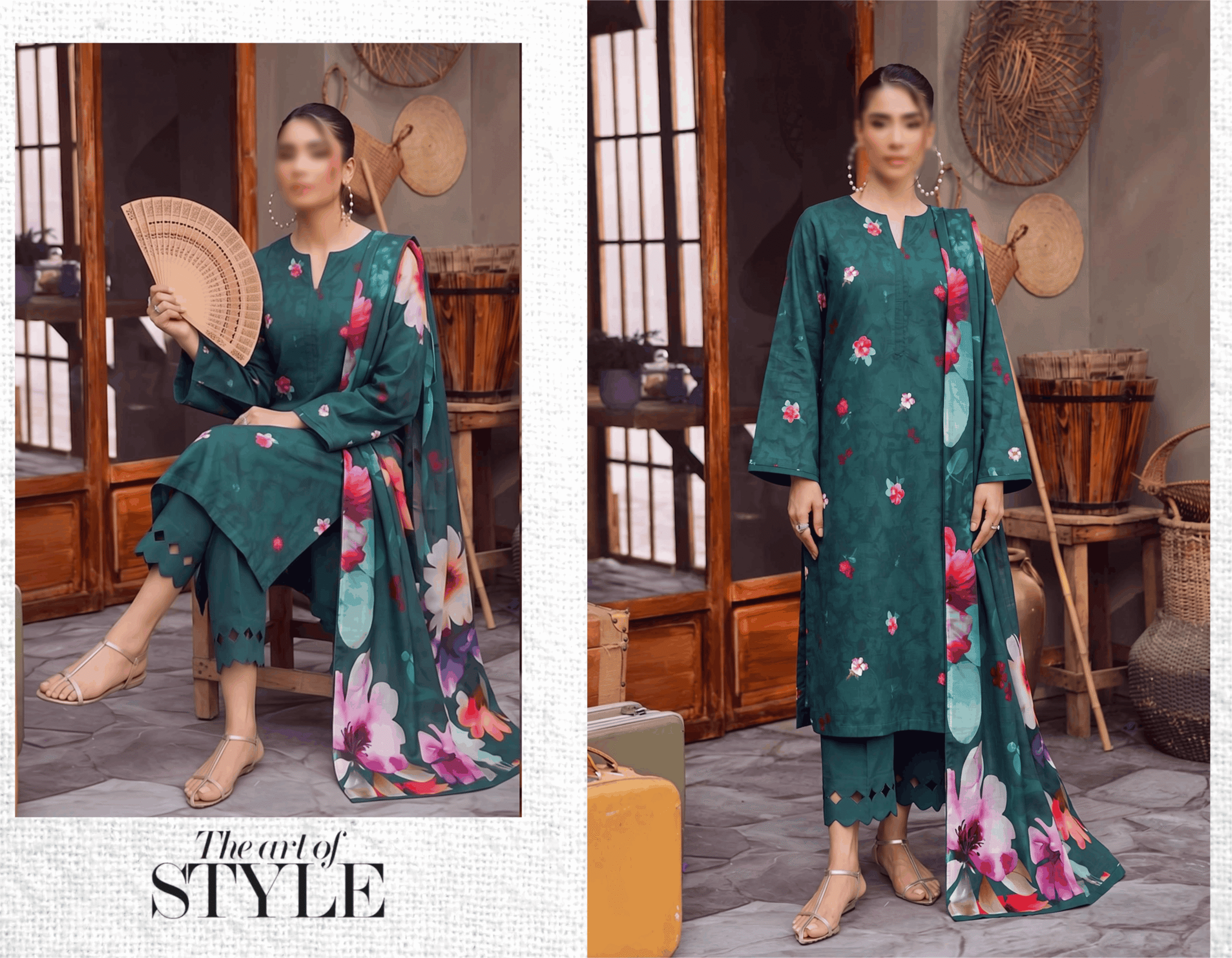 VANYA By FANTAK Vol 175 – Digital Print Slub Lawn 3PC (Summer 2026)